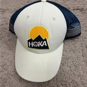 Hoka Blue and Cream Mesh Hat